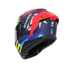 SHIRO Alpha Moto Aggiornamento Caschi Blu Rosso Giallo Opaco