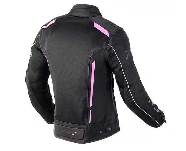 SEVENTY DEGREES SD-JT36 CHAQUETA DE MOTO VERANO TOURING MUJER NEGRO ROSA 