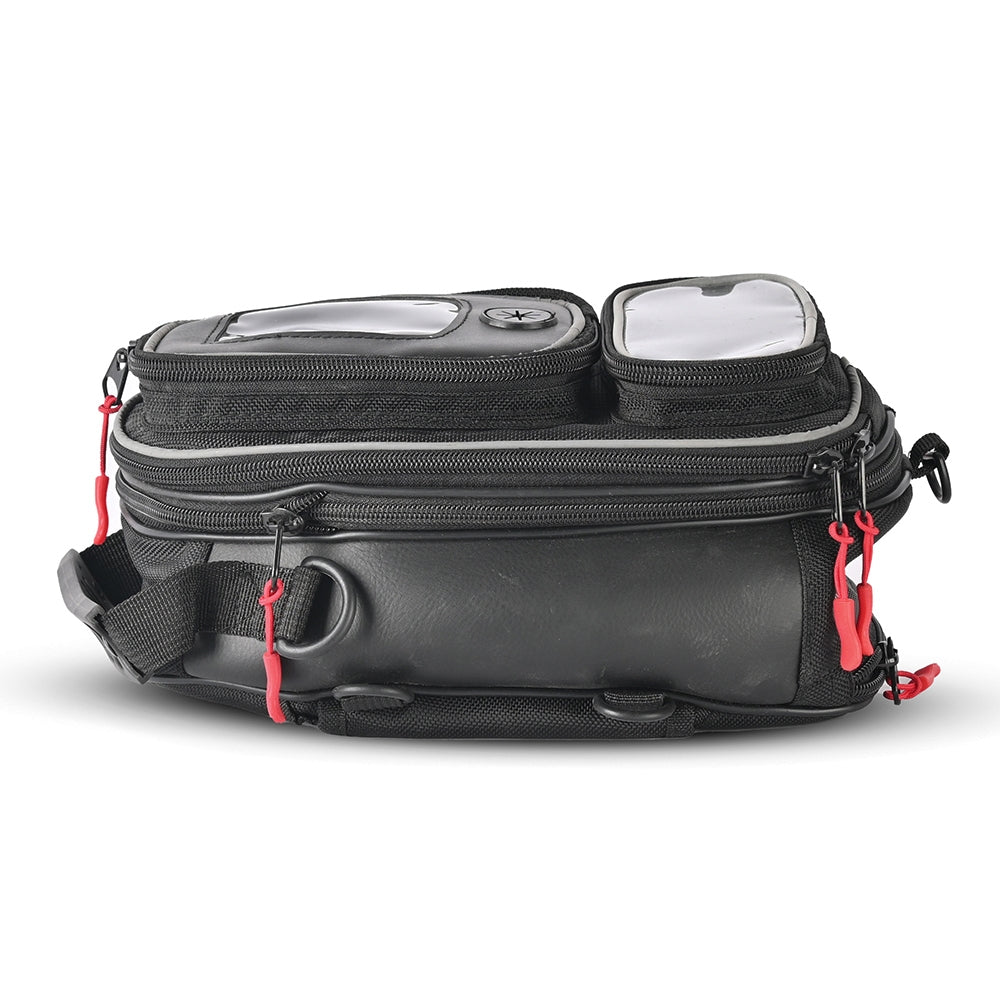 R-TECH-Mochila Textil Beat Double Pocket Negro 