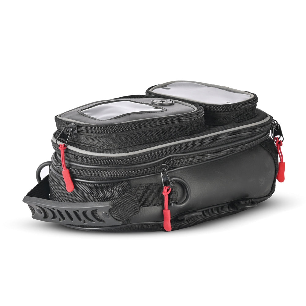 R-TECH-Mochila Textil Beat Double Pocket Negro 