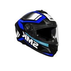 SMK TYPHOON THORN GL251 MOTO INTEGRALE CASCHI NERO BLU BIANCO 