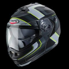 CABERG DUKE 2 TOUR Moto Modulare Caschi Nero opaco Giallo Antracite Argento