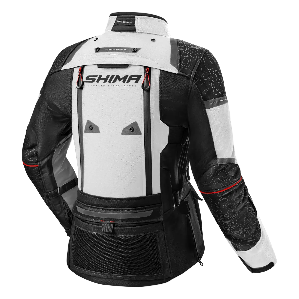 SHIMA TRACKER LADY DE MOTO CHAQUETA CLARO GRIS 