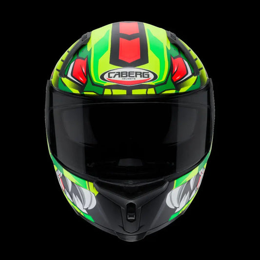 CABERG AVALON GIGA Moto Integrali Caschi Nero Giallo Rosso Fluo