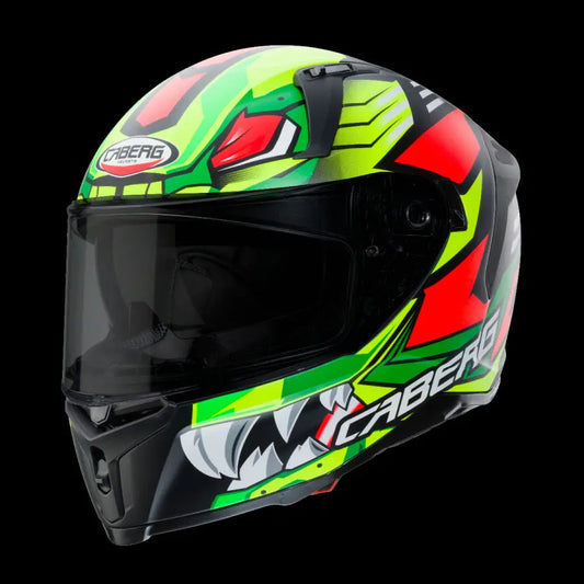 CABERG AVALON GIGA Moto Integrali Caschi Nero Giallo Rosso Fluo