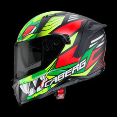 CABERG AVALON GIGA Moto Integrali Caschi Nero Giallo Rosso Fluo