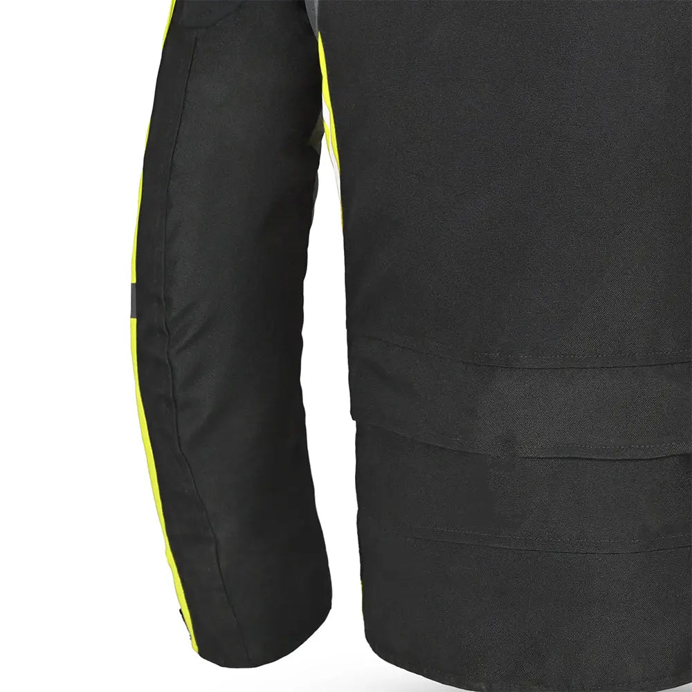 Bela Cordaniel Giacca moto - Nera/Grigio scuro/Fluor giallo ankle