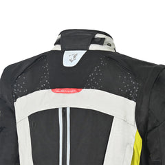 BELA CROSSROAD EXTREME WP GIACCA MOTO TESSUTO UOMO GRIGIO GHIACCIO GIALLO FLUO 