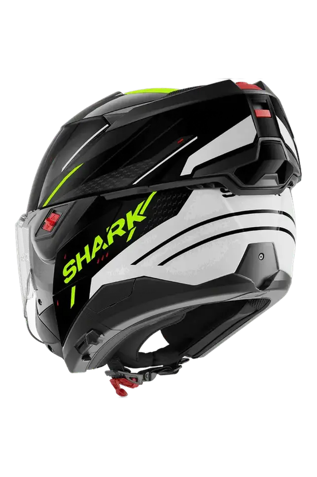 SHARK OXO RYDGER Modulare Flip-Up Caschi Nero Bianco Giallo 