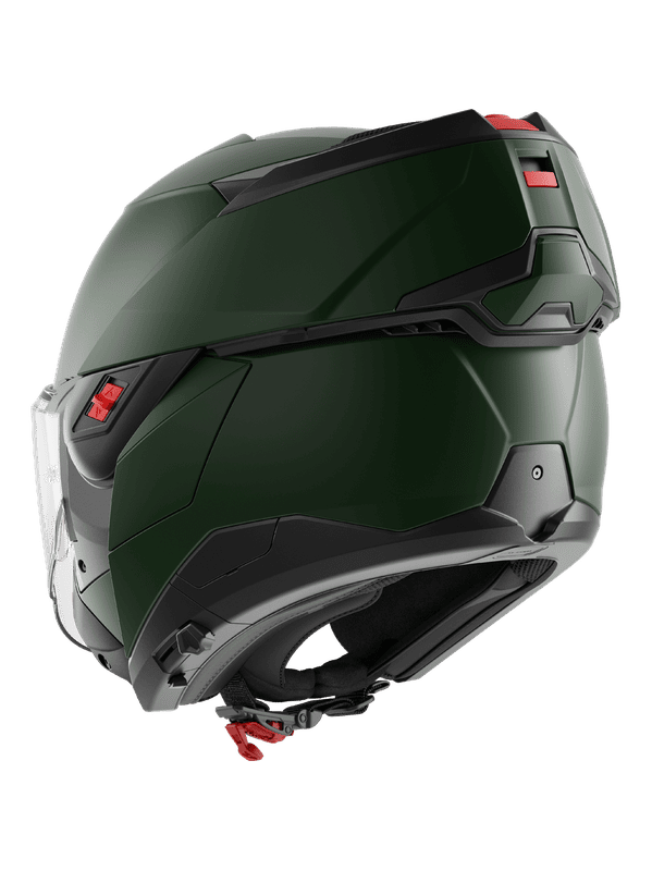 SHARK OXO BLANK Moto Modulare Flip Up Caschi Verde Scuro