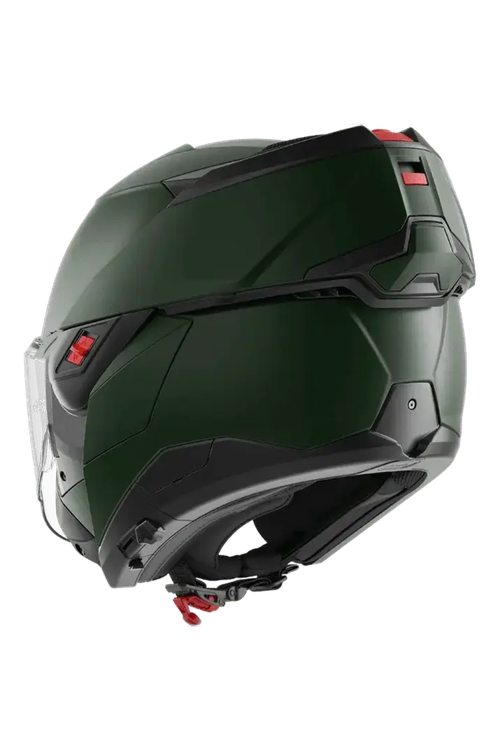 SHARK OXO BLANK Moto Modulare Flip Up Caschi Verde Scuro 
