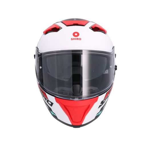 Shiro FF950 Alpha Monocolor integral Casco  Rosso Opaco - Yamoto.it