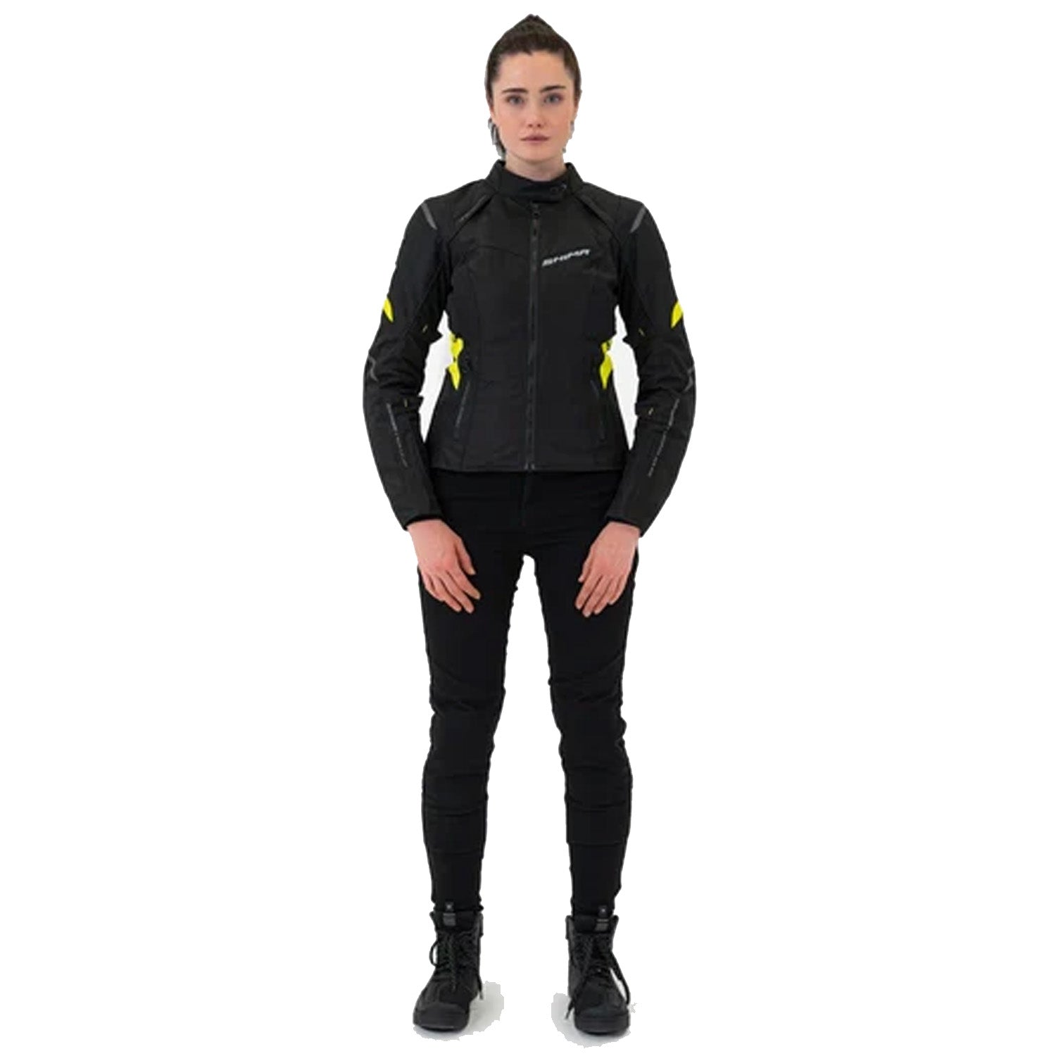 SHIMA Rush 2.0 moto impermeabile tessuto donna Giacca Nera 