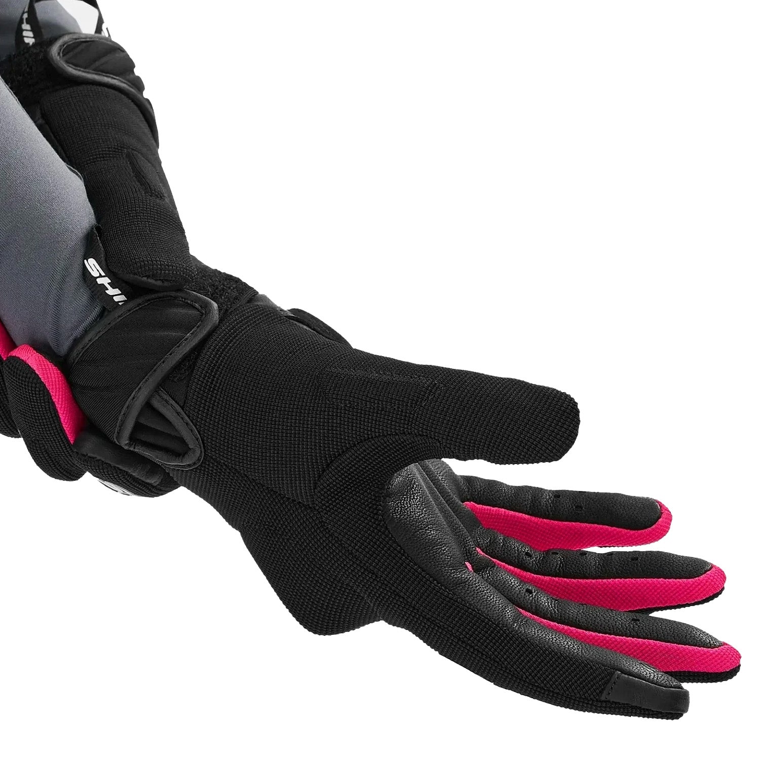 SHIMA SONIC LADY GUANTI DA MOTO IN PELLE DONNA NERO ROSA 