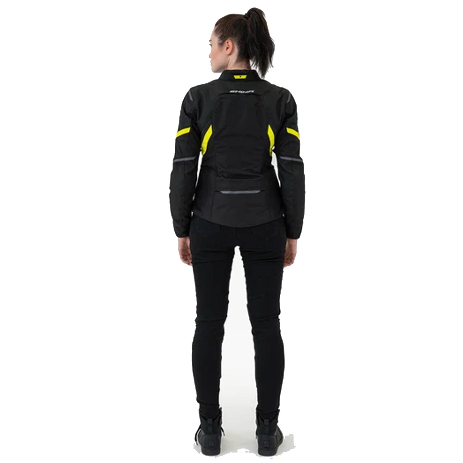 SHIMA Rush 2.0 moto impermeabile tessuto donna Giacca Nera 