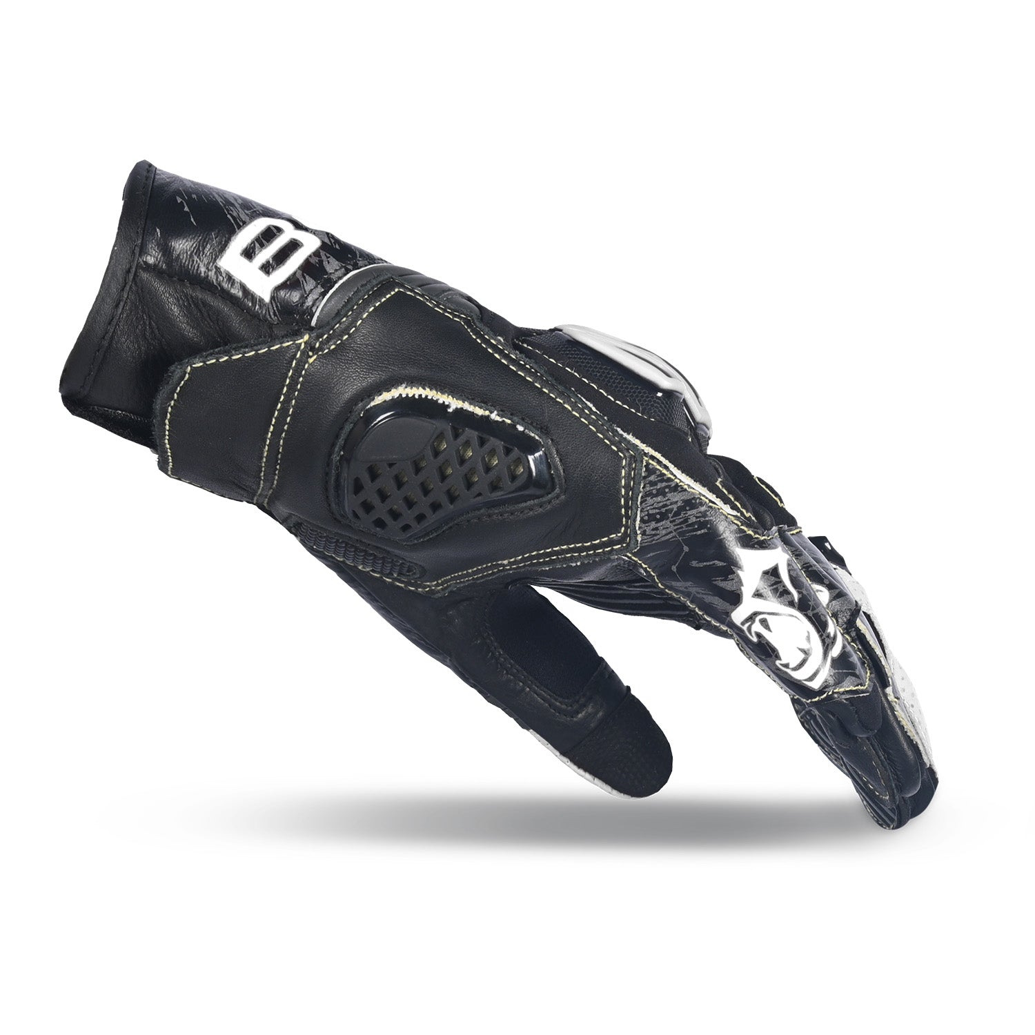 BELA ARMOUR PRO GUANTI SHORT NERO BIANCO 