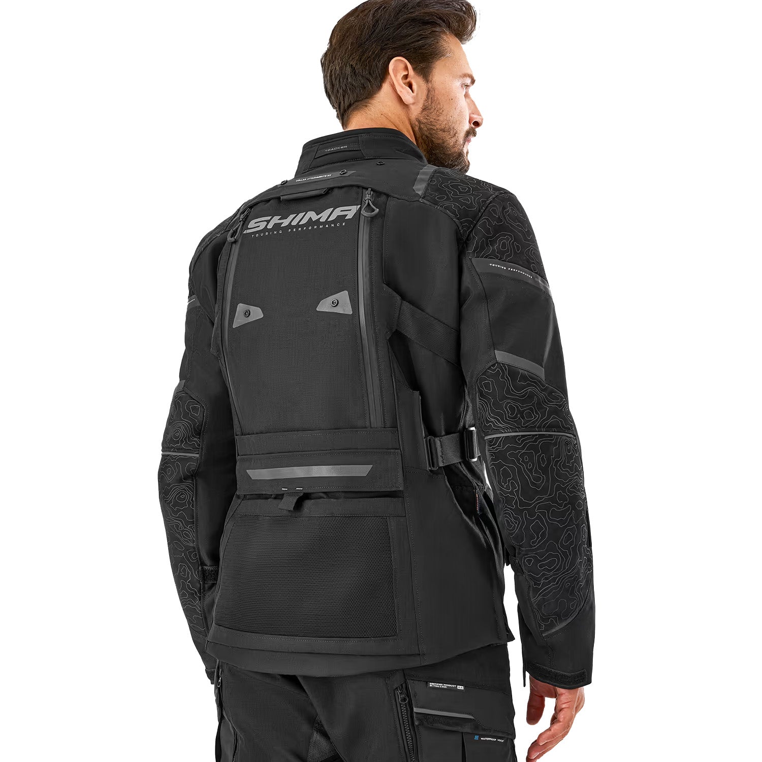 SHIMA TRACKER GIACCA DA MOTO TURISMO UOMO NERO 