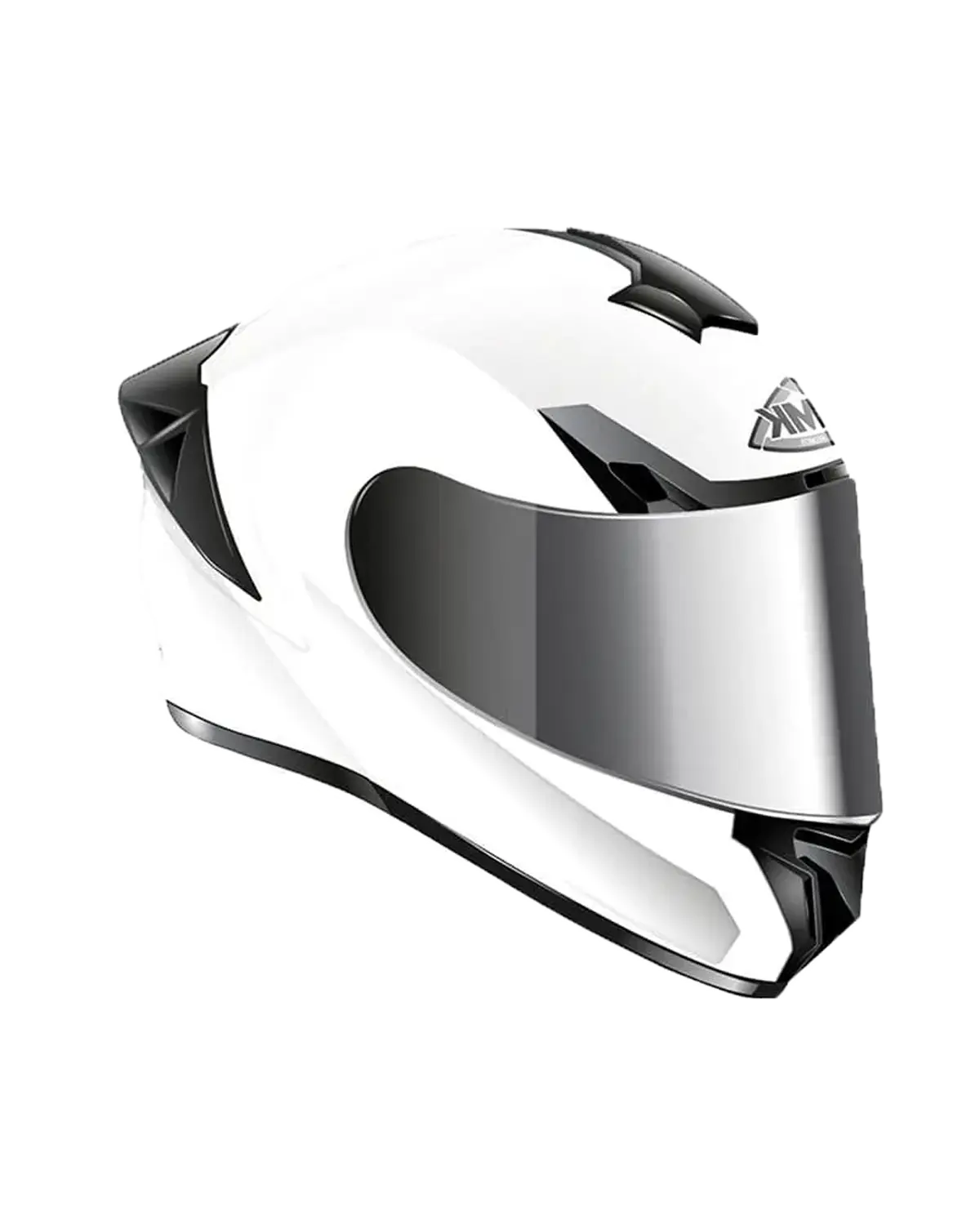 SMK TYPHOON SOLID GL100 Moto Integrale Caschi Bianco 