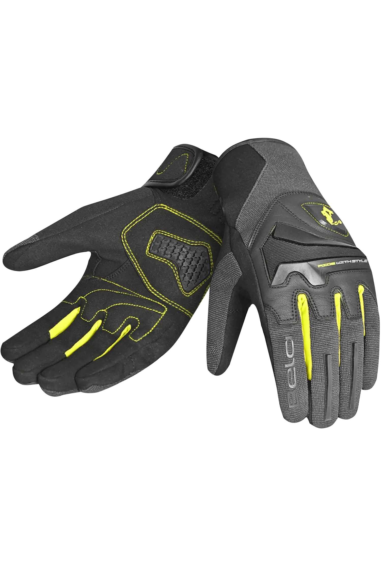 Bela star - GUANTO IN TESSUTO UOMO STAR GRIGIO/NERO/GIALLO 