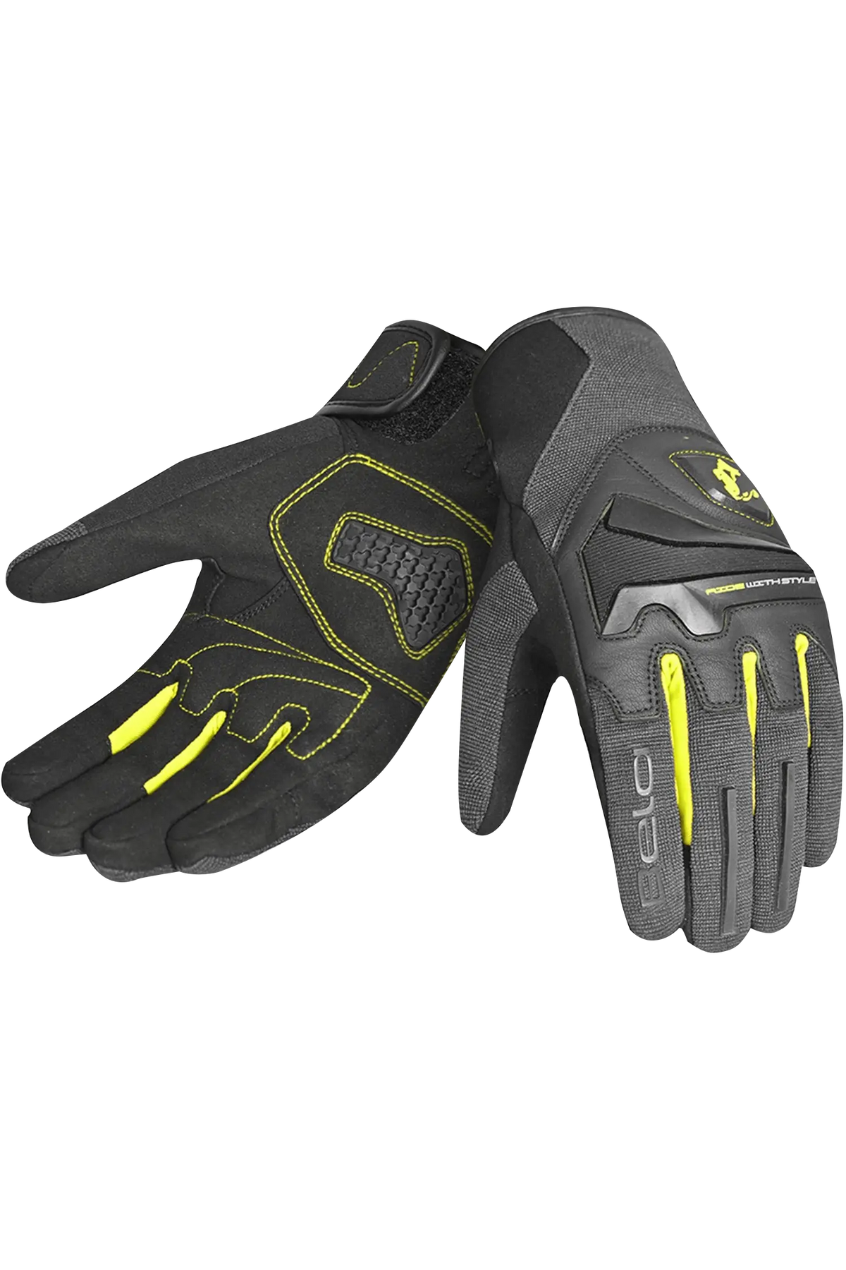 Bela star - GUANTO IN TESSUTO UOMO STAR GRIGIO/NERO/GIALLO 