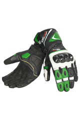 Bela Rocket Long Nero/verde Guanto da Motociclista 