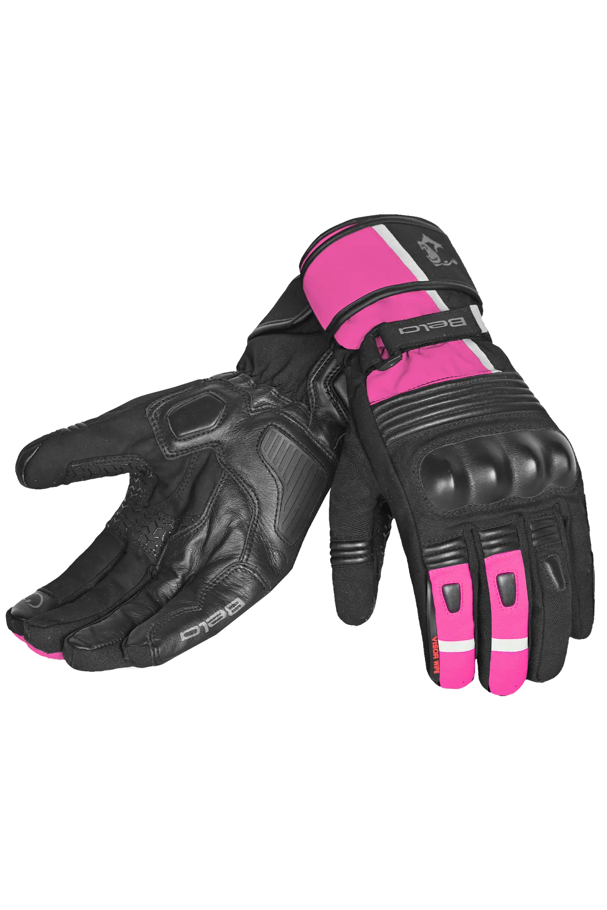 Bela Ice Winter WP Guanti Moto Donna Nero Rosa 