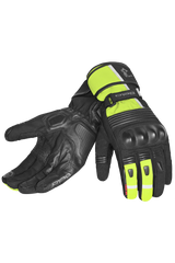 Bela Ice Winter WP Guanti Moto Nero/Giallo Fluor 