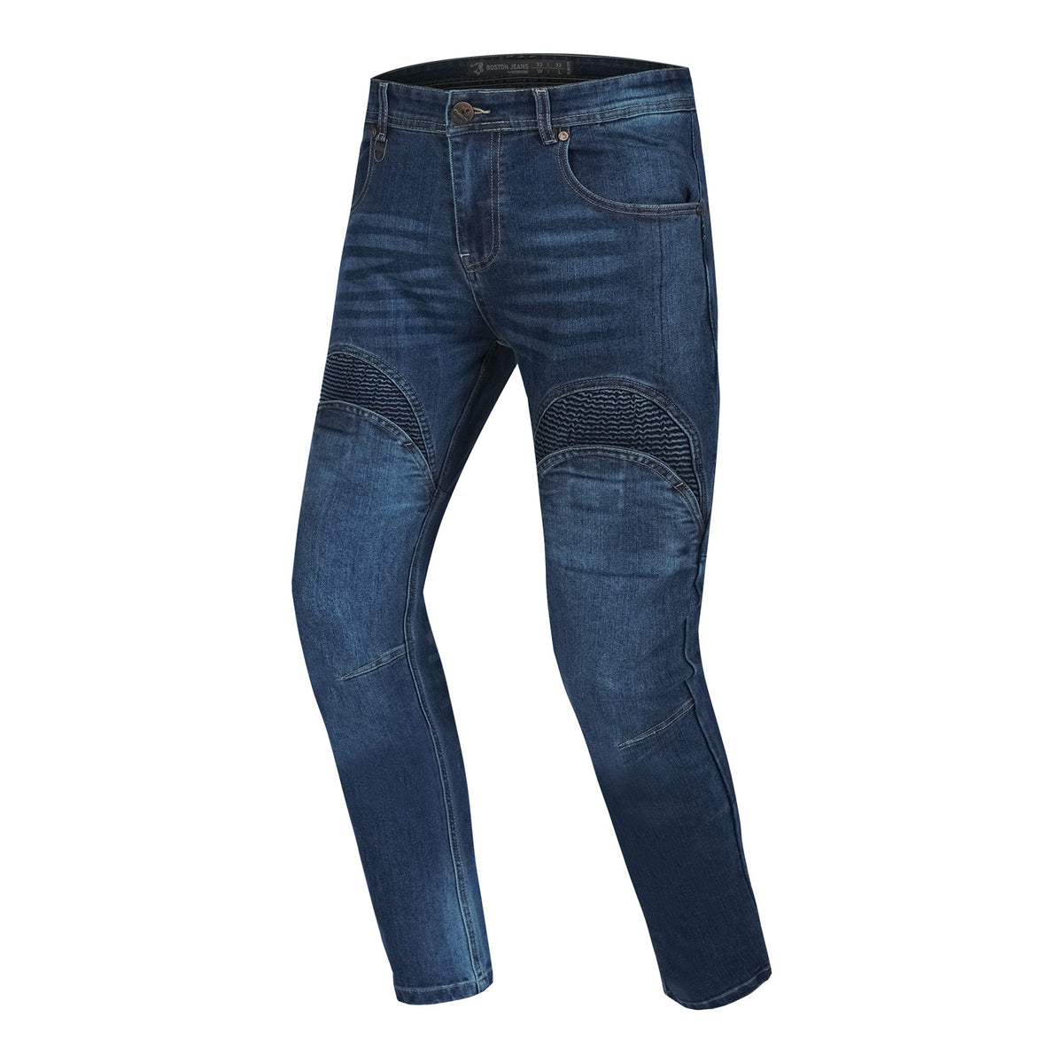 BELA BOSTON 32L JEANS DI MOTO UOMO SCURO BLU SPRAY 
