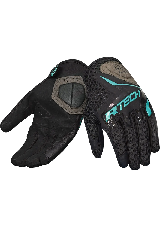 R-Tech - Ride Pro Lady Guantes Negro/Turquoise 