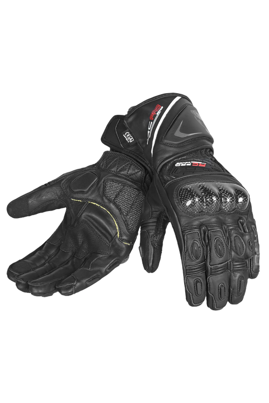 Bela Rocket Long Nero Guanto moto da corsa 