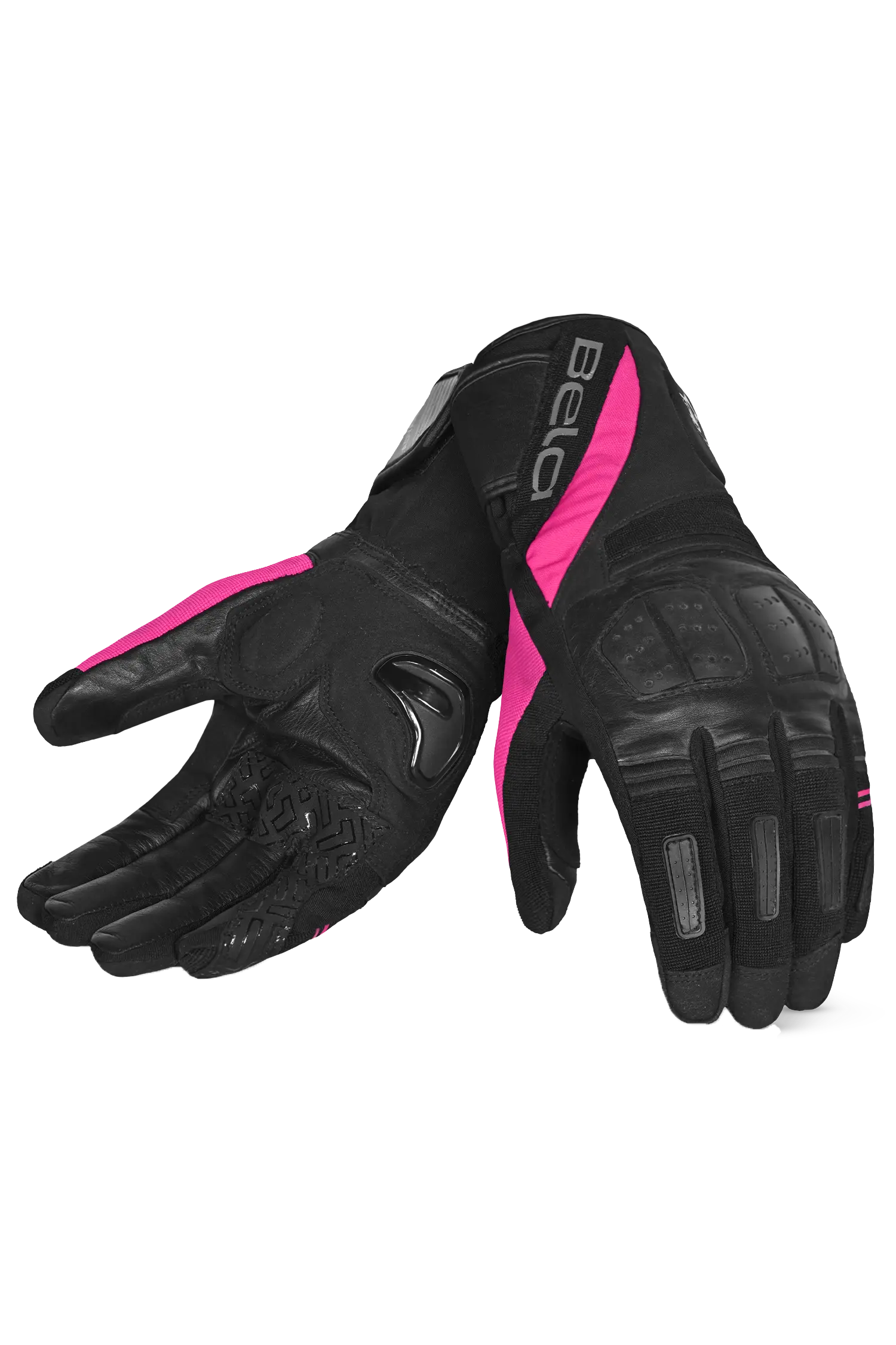 Bela Highway  Guanti invernali da Donna Nero/Rosa 