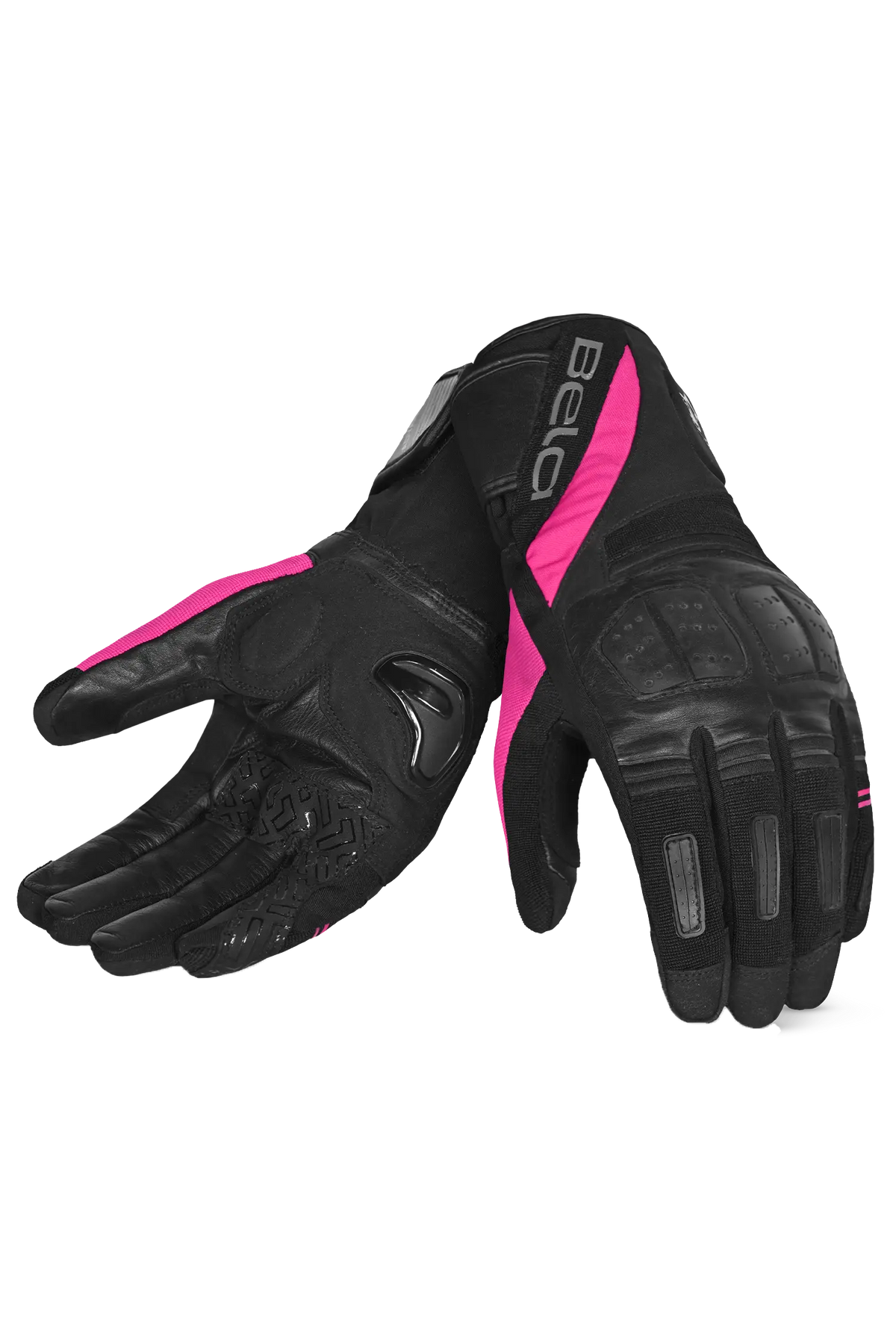 Bela Highway  Guanti invernali da Donna Nero/Rosa 