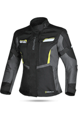 BELA - giacca donna Hurricane - Nero Giallo am- 3 IN 1 