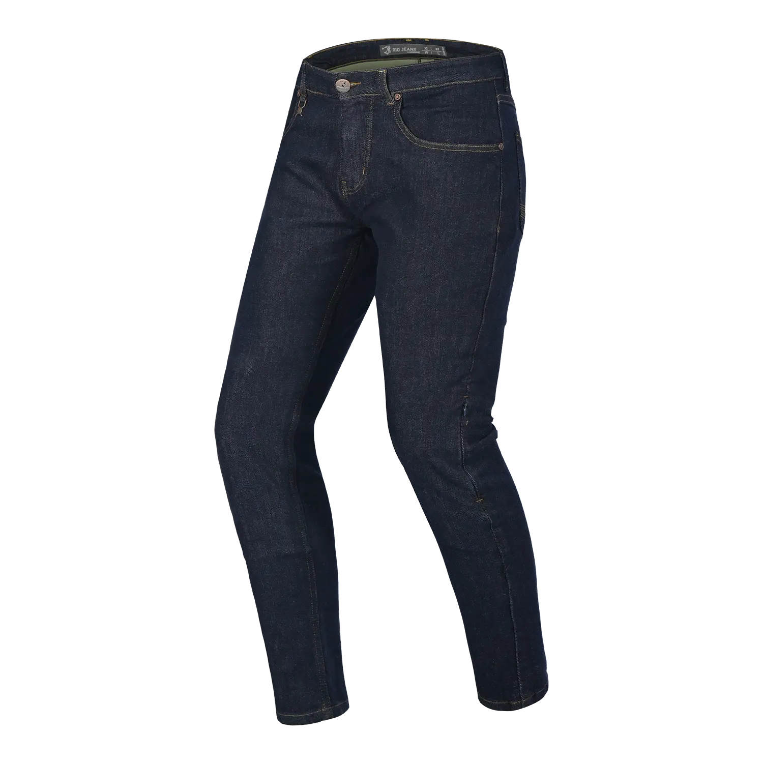 BELA RIO PANTALONI DA UOMO JEANS DENIM 32L BLU SCURO 