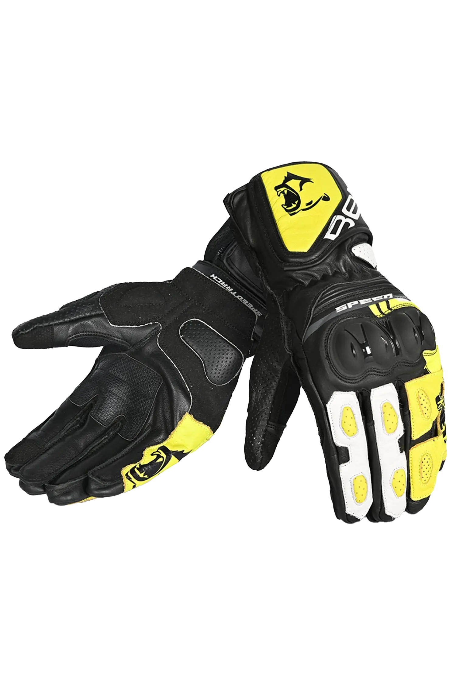 Bela Lemox Guanti per corsa nero/bianco/giallo 