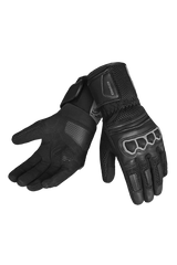 BELA Twix da Uomo Guanti Da Moto Neri Grigi 