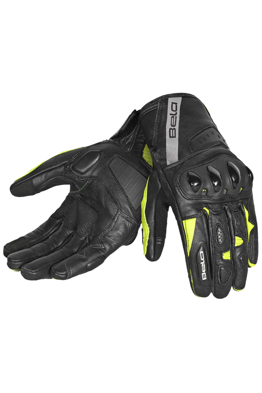 BELA Blast Guanti invernali pelle Nero/Giallo 
