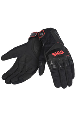 Shua - Sea Breeze Guantes Nero/Rosso 