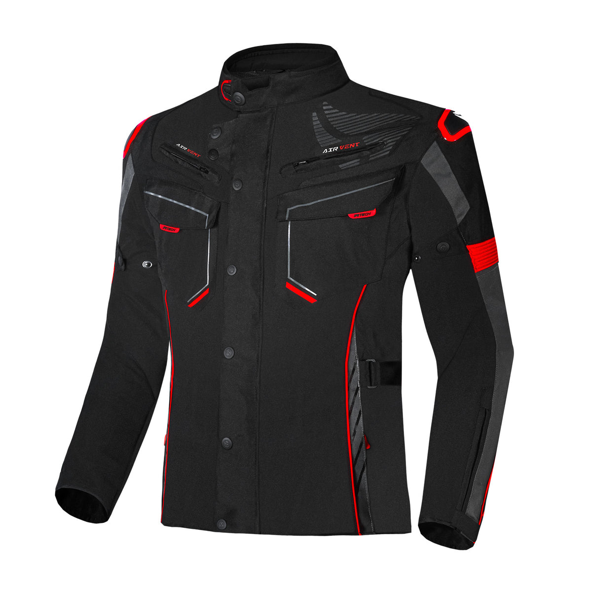 R-TECH KNIGHT RIDER LONG GIACCA TRE STRATI  NERO/ROSSO 