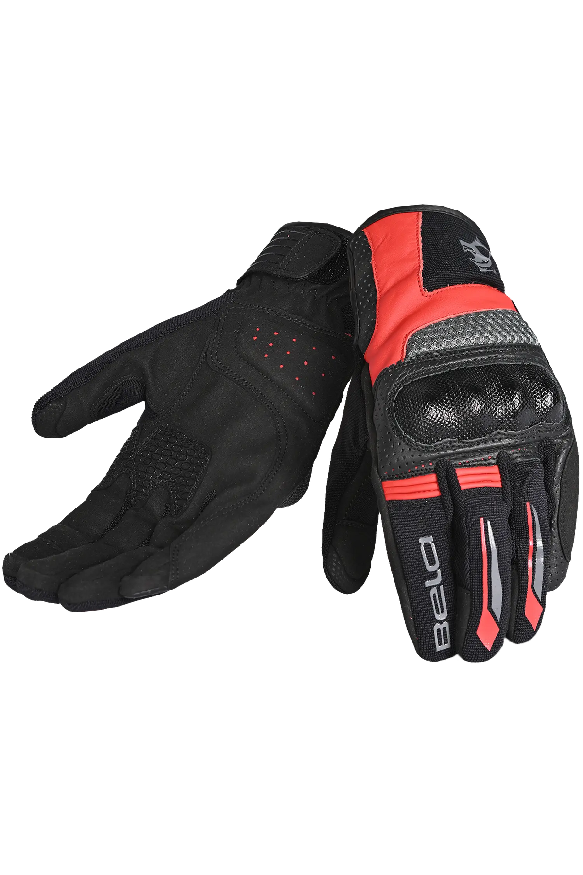 Bela Guanto Hero Air Donna In Tessuto Nero/rosso/grigio 