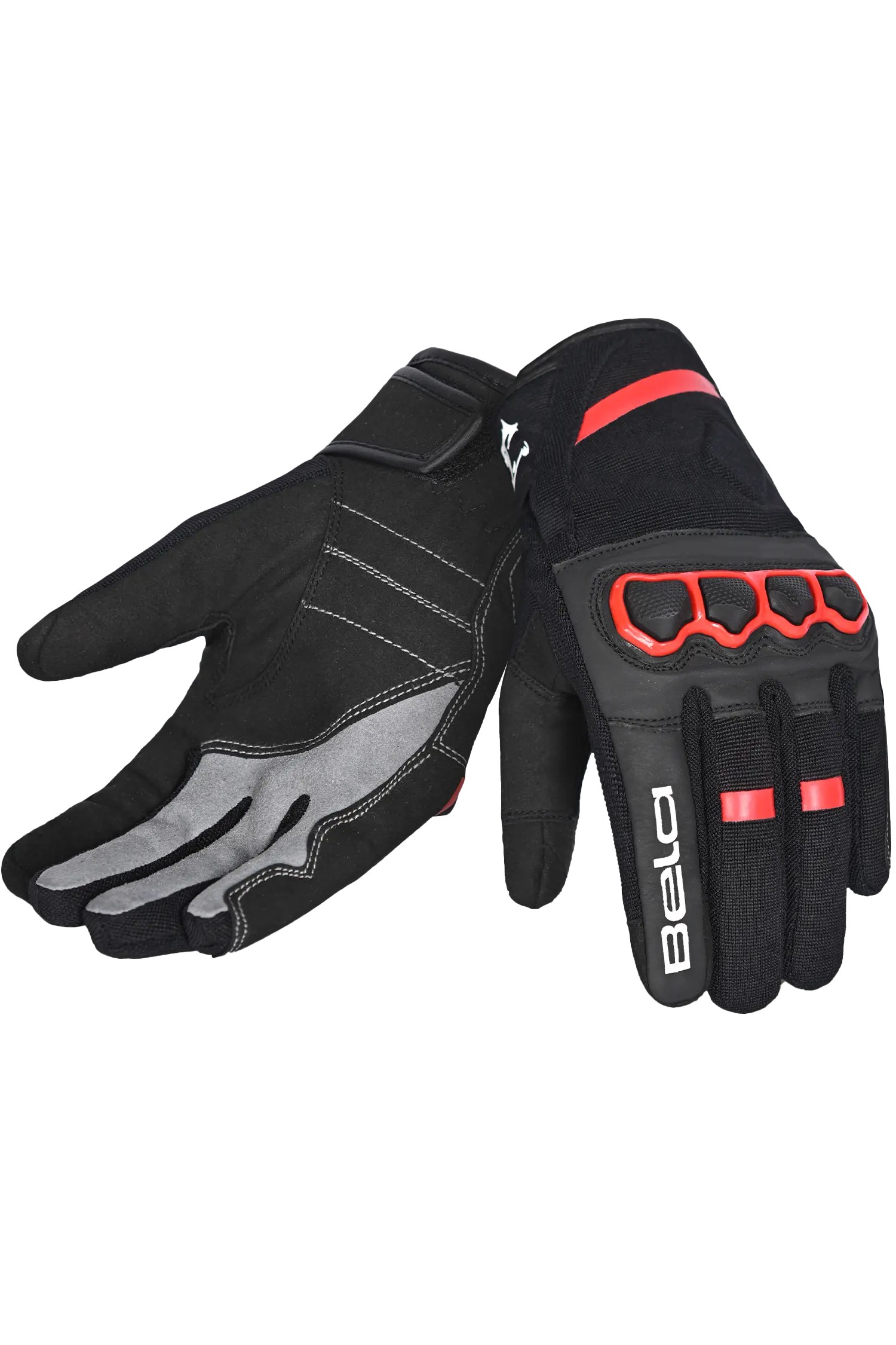 Bela Tracker Uomo Guanti invernali da Moto Uomo Nero/Rosso 