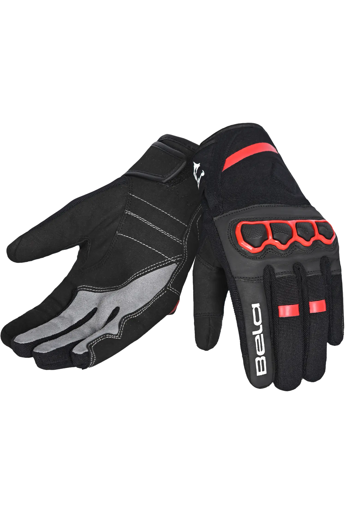 Bela Tracker Uomo Guanti invernali da Moto Uomo Nero/Rosso 