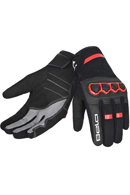 Bela Tracker Uomo Guanti invernali da Moto Uomo Nero/Rosso 