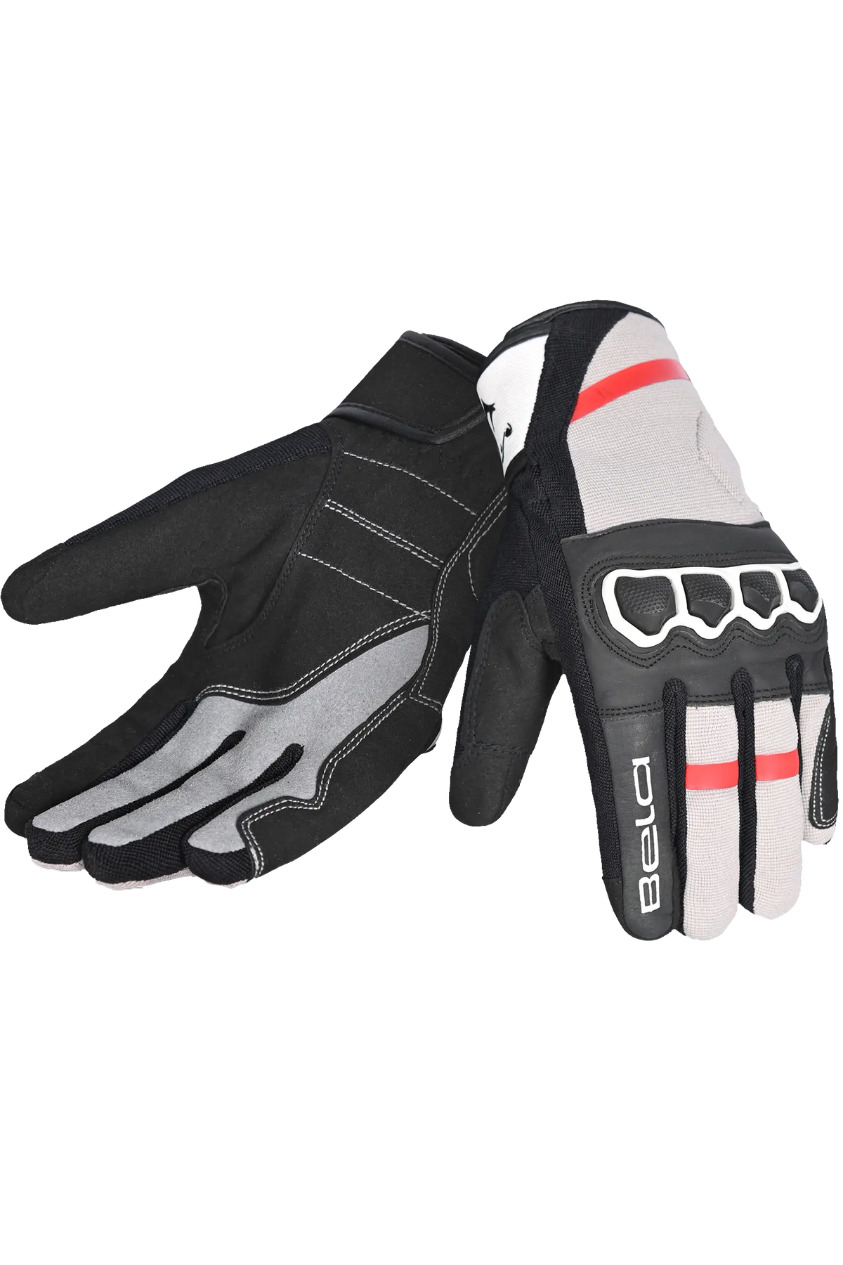 Bela Tracker Men Guanti invernali da Moto Uomo Nero/Rosso/Bianco 