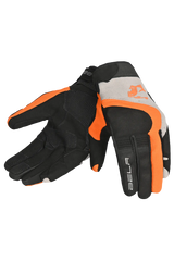 Bela Adventure Uomo Guanto Tessile Nero Arancio 