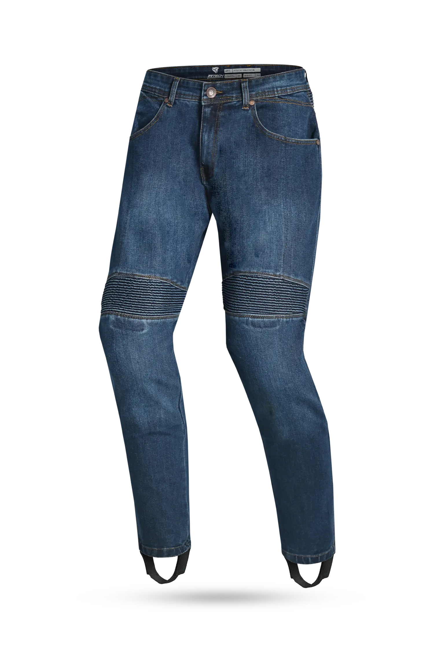R-tech Valencia Omologato CE  livello AA  Jeanss UOMO BLU 34L 