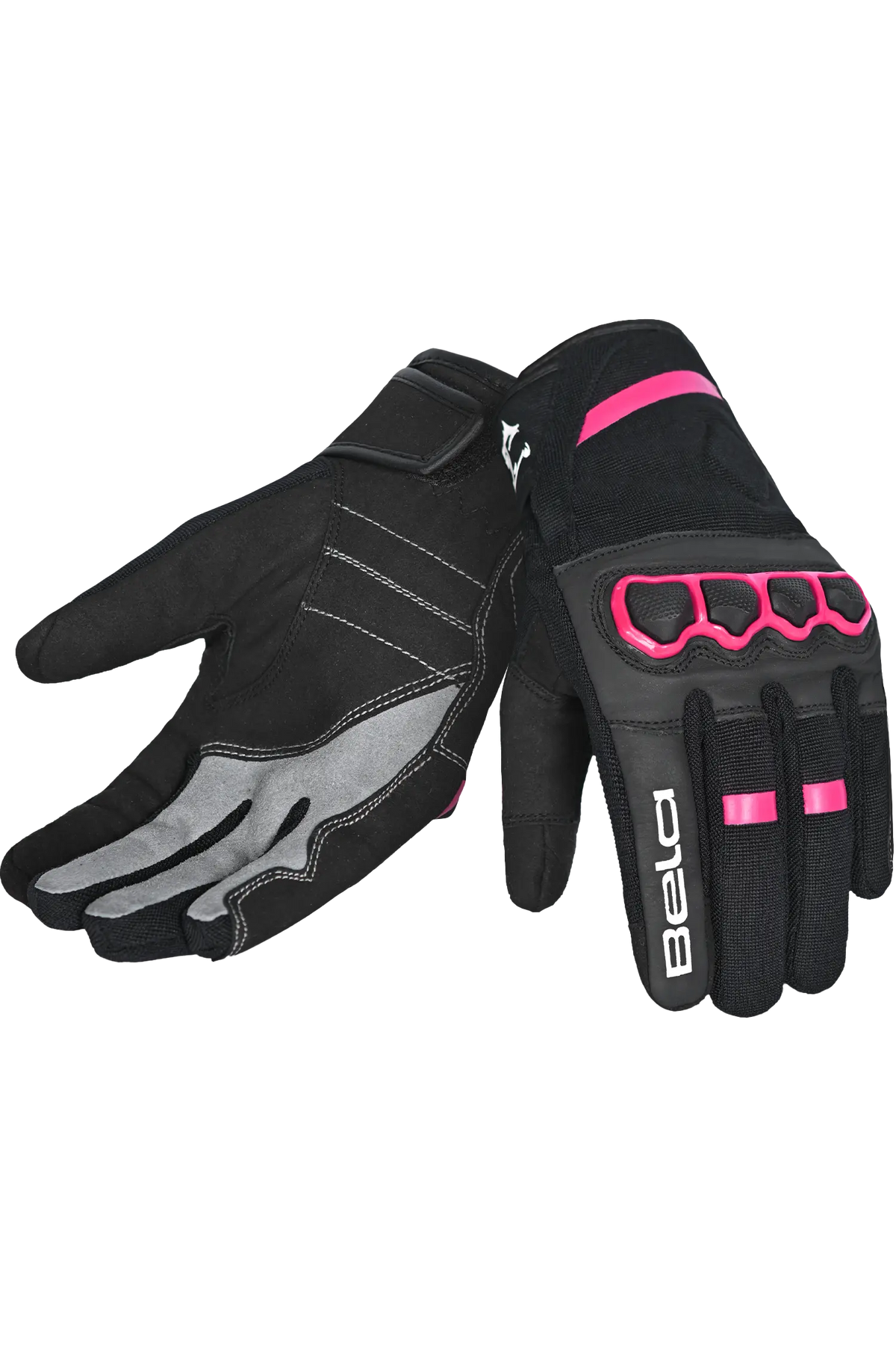 Bela Tracker Donna Guanti invernali da Moto Donna Nero/Rosa 