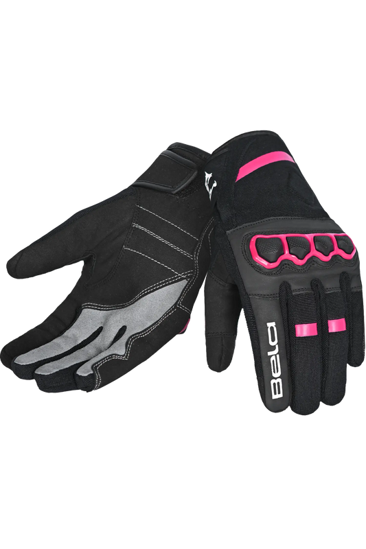 Bela Tracker Donna Guanti invernali da Moto Donna Nero/Rosa 