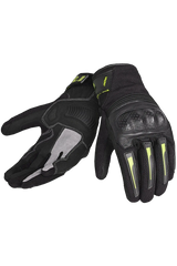 Bela Drift Donna Guanti Moto Tessuto Nero Giallo 
