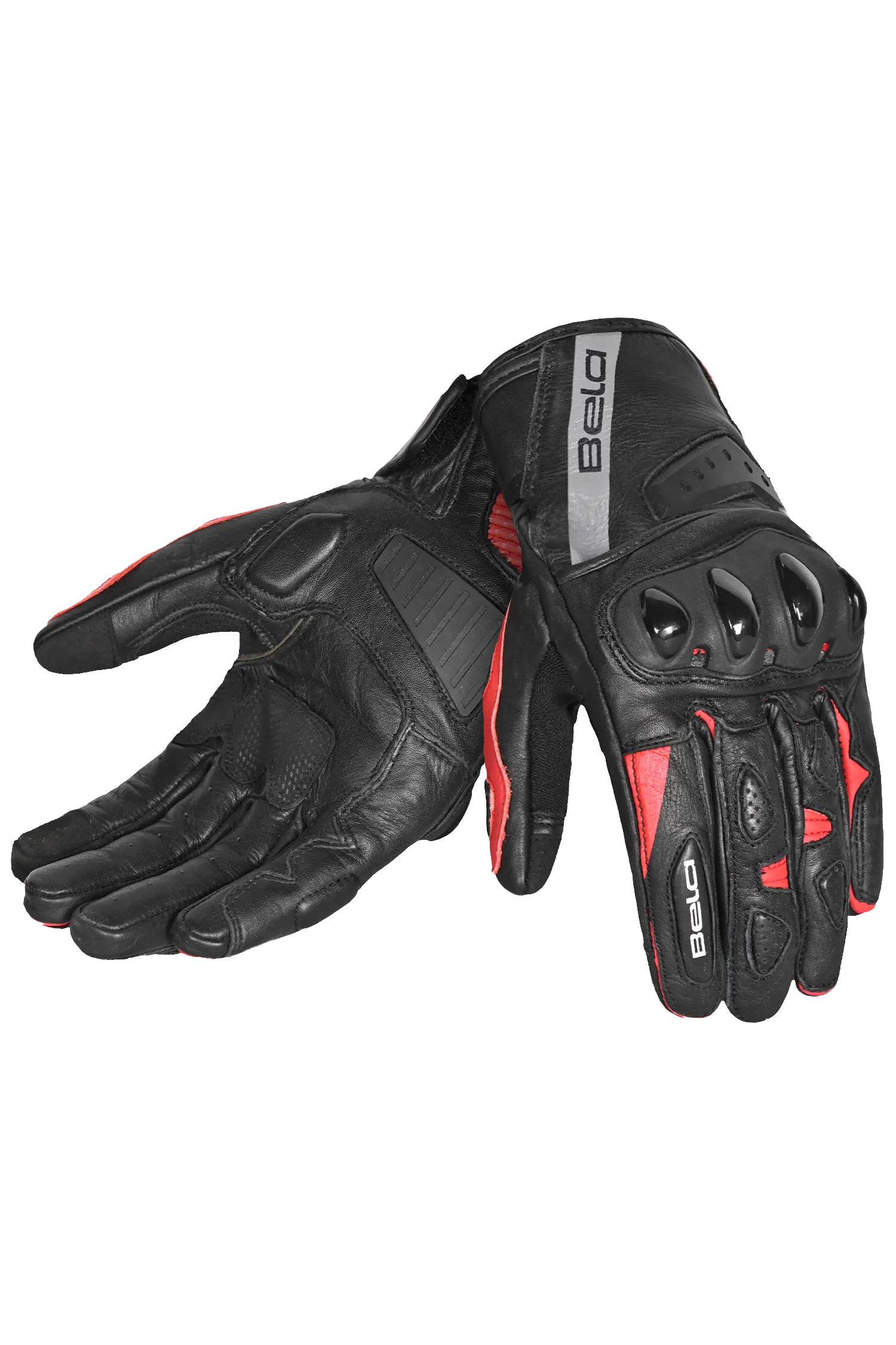 Bela Blast Guanti Uomo Estivi Pelle Nero/rosso 